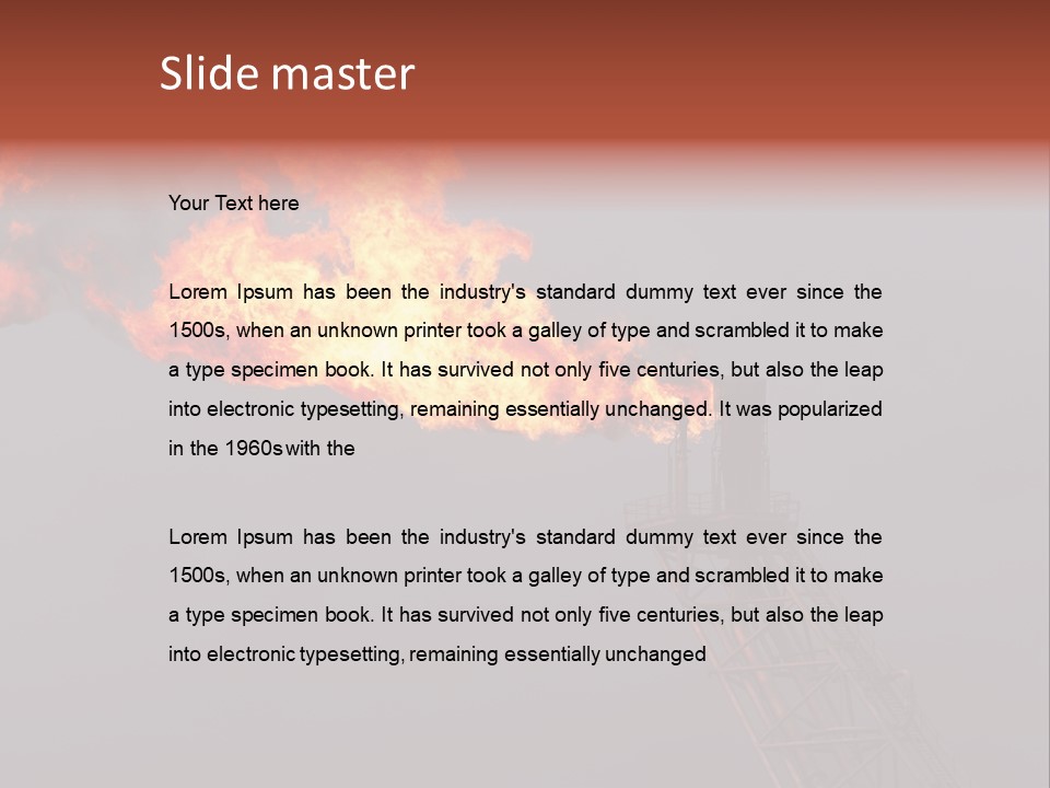 Derrick Steel Vapor PowerPoint Template