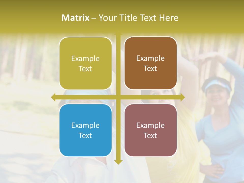 White Energetic People PowerPoint Template