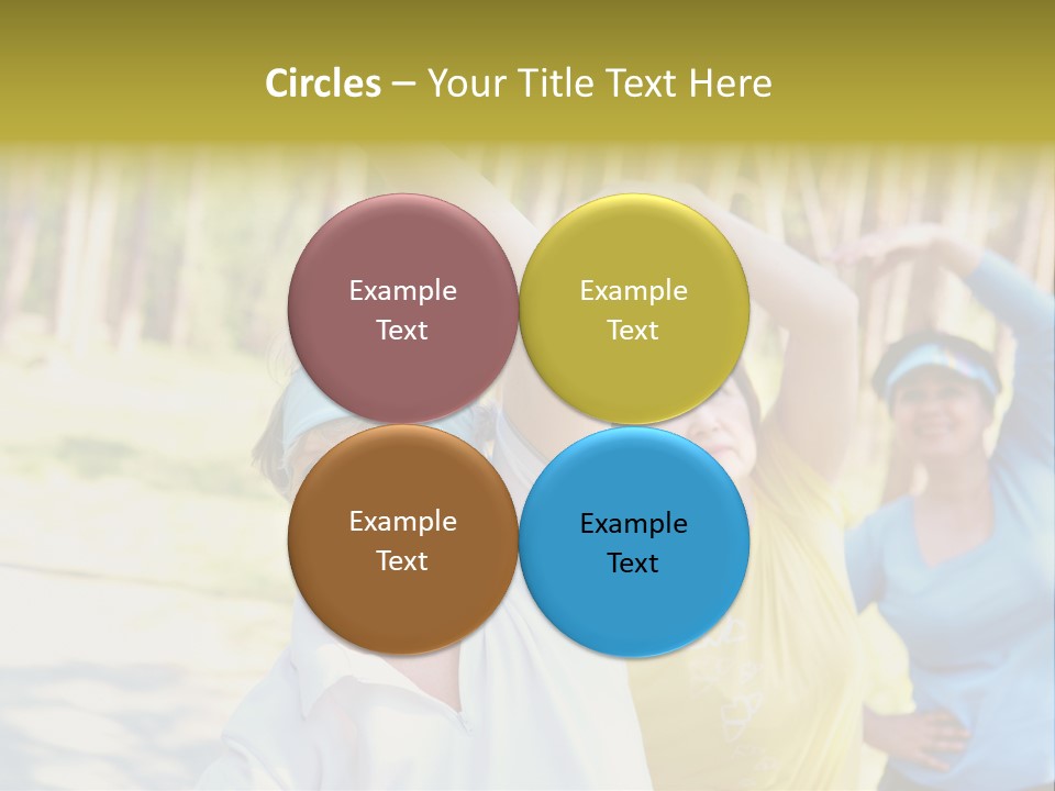 White Energetic People PowerPoint Template