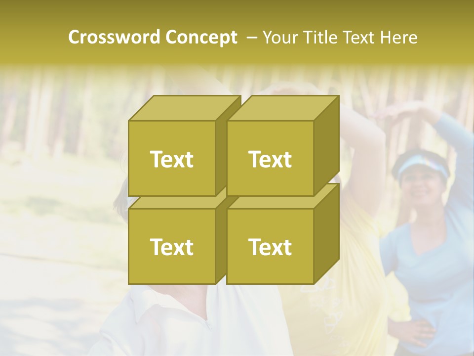 White Energetic People PowerPoint Template