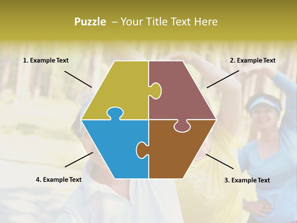 White Energetic People PowerPoint Template