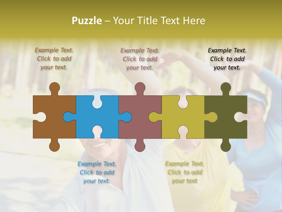 White Energetic People PowerPoint Template