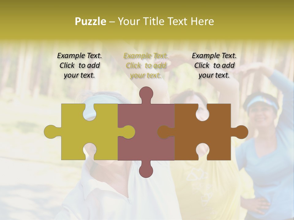 White Energetic People PowerPoint Template