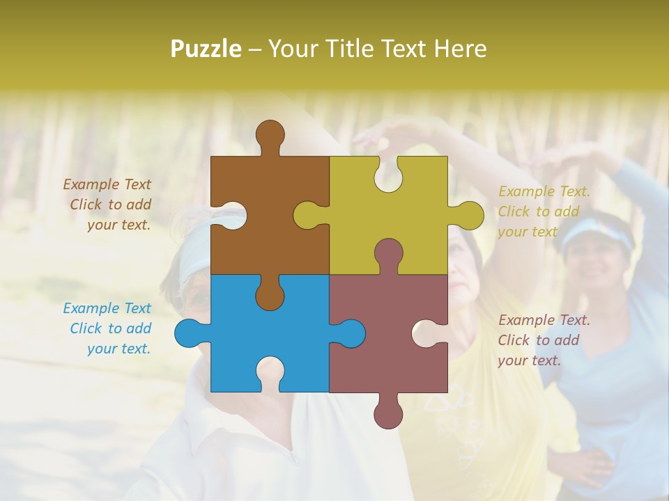 White Energetic People PowerPoint Template