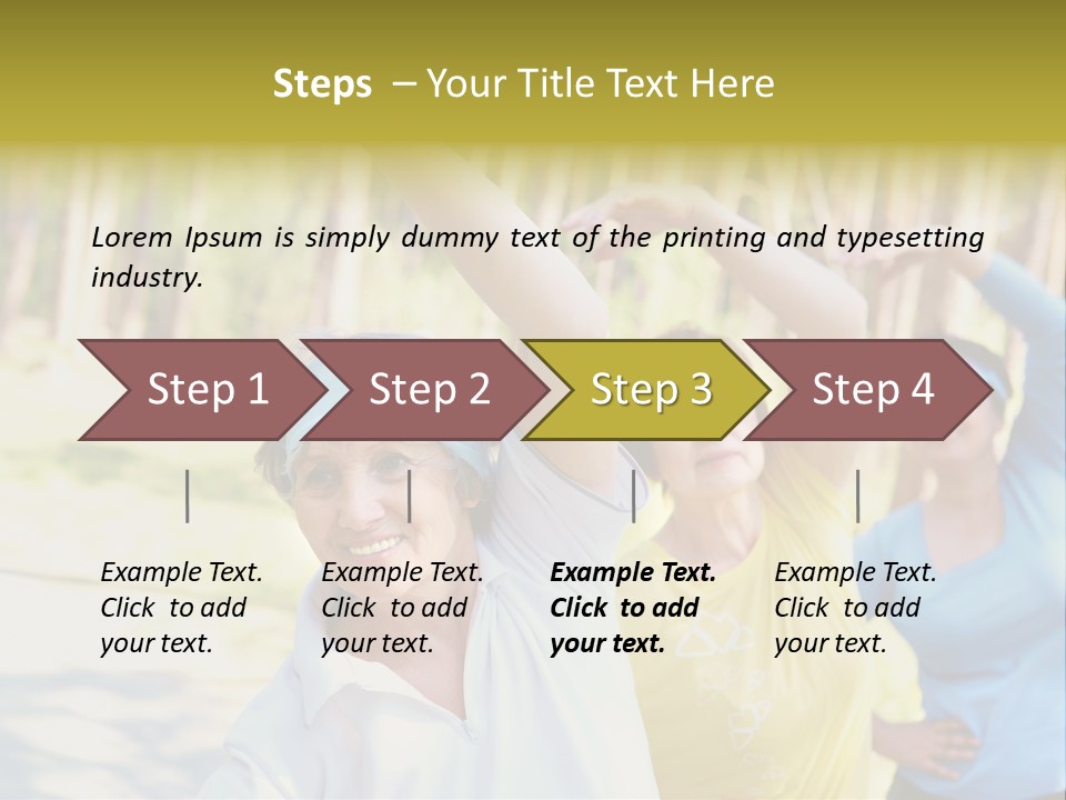 White Energetic People PowerPoint Template