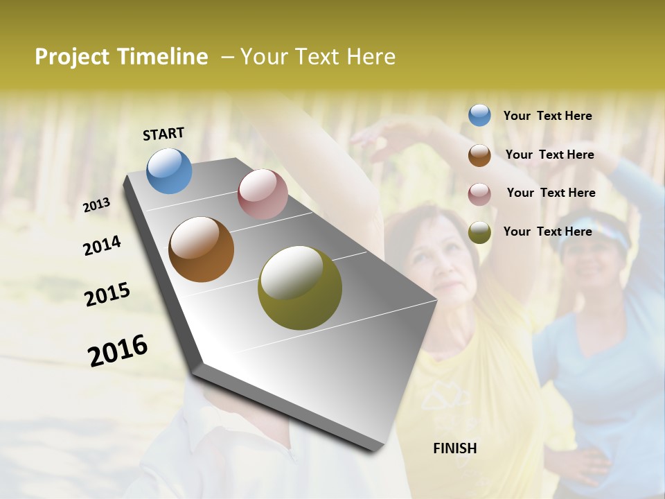 White Energetic People PowerPoint Template