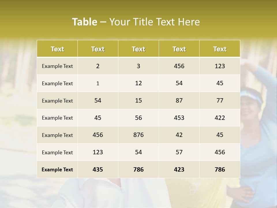 White Energetic People PowerPoint Template