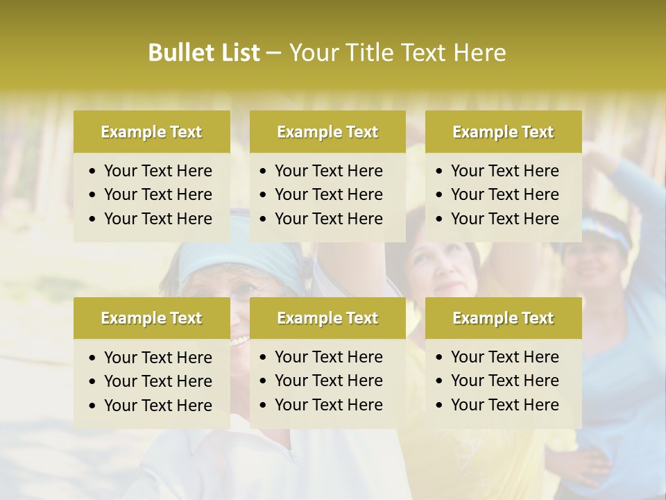 White Energetic People PowerPoint Template