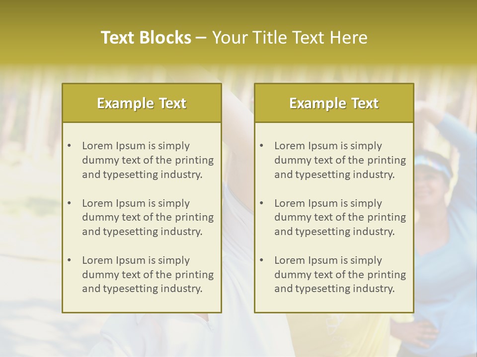 White Energetic People PowerPoint Template