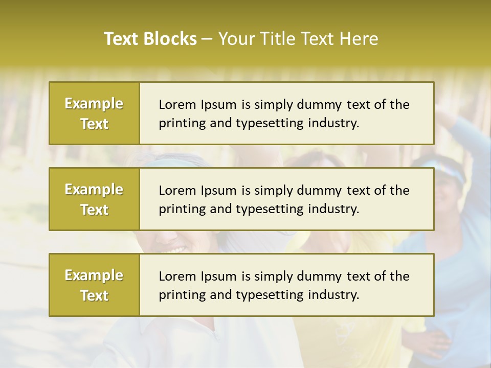 White Energetic People PowerPoint Template