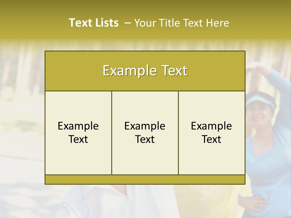 White Energetic People PowerPoint Template