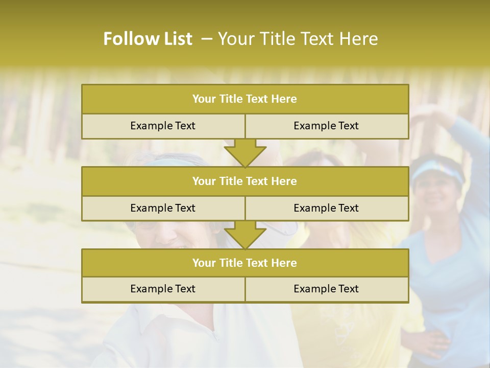 White Energetic People PowerPoint Template