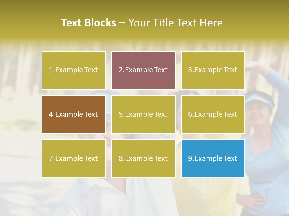 White Energetic People PowerPoint Template