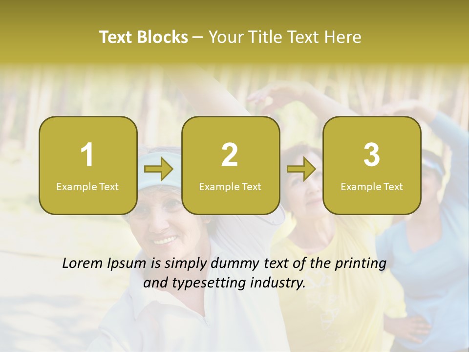 White Energetic People PowerPoint Template