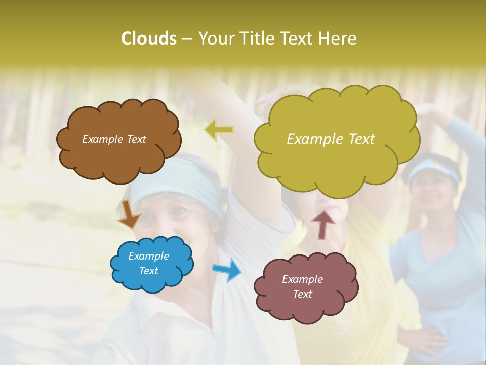 White Energetic People PowerPoint Template