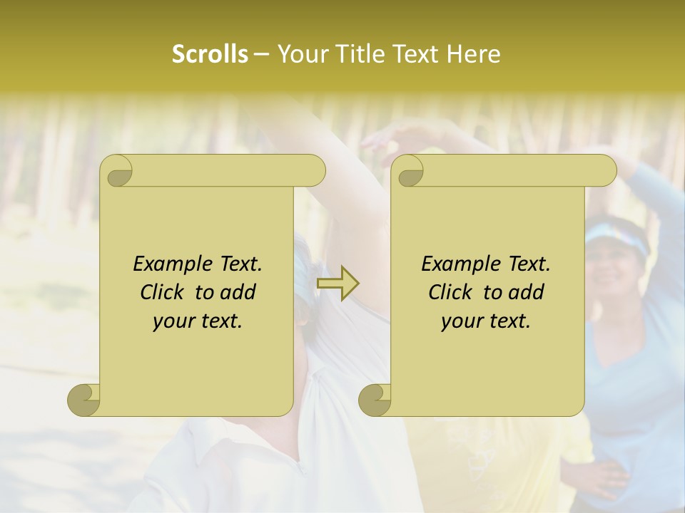 White Energetic People PowerPoint Template