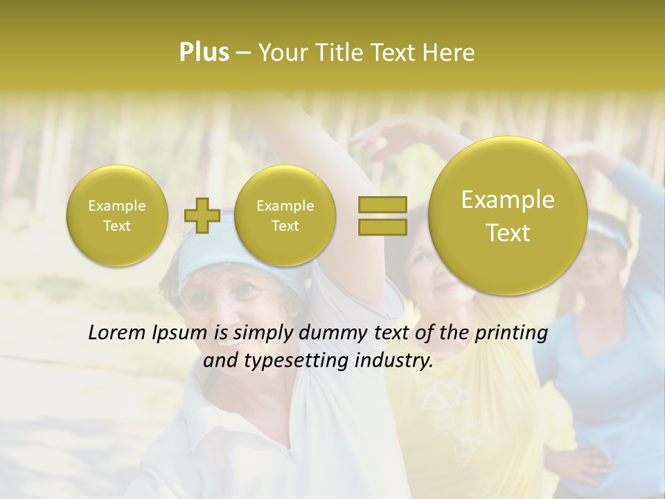 White Energetic People PowerPoint Template