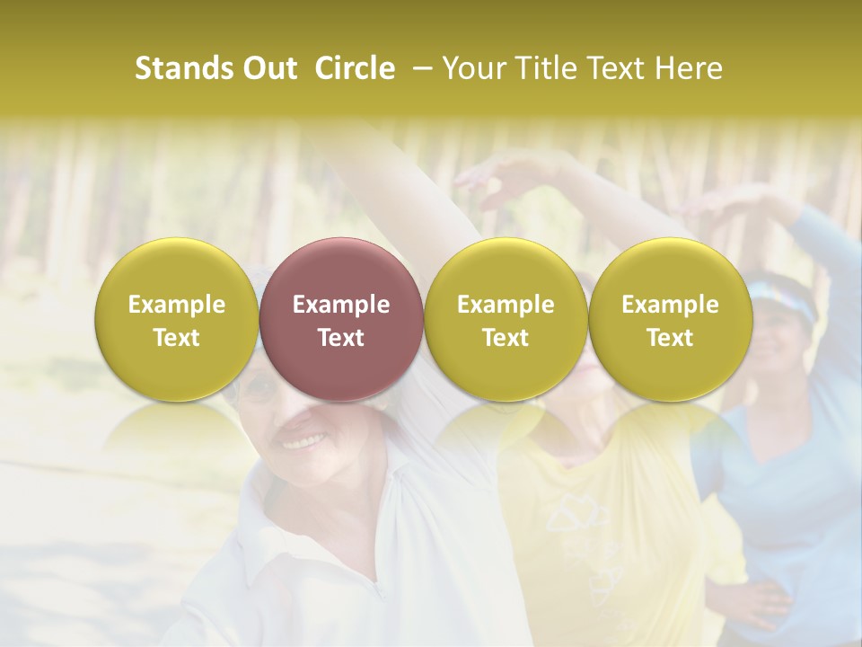 White Energetic People PowerPoint Template