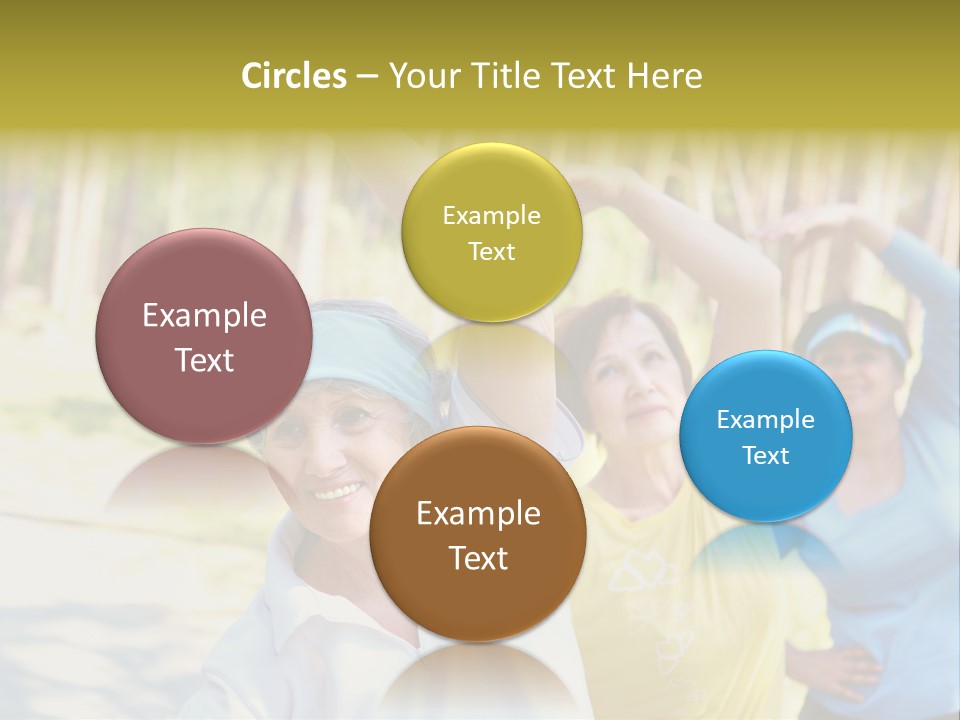 White Energetic People PowerPoint Template