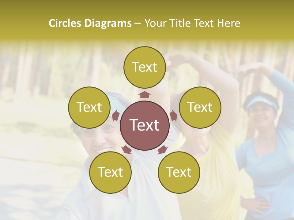 White Energetic People PowerPoint Template