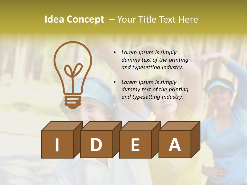 White Energetic People PowerPoint Template