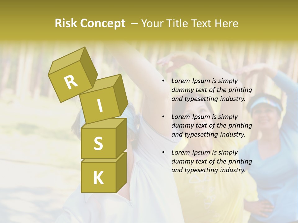 White Energetic People PowerPoint Template