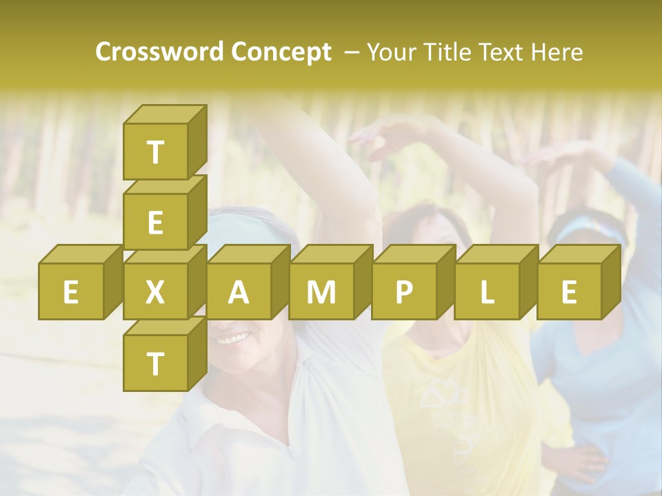 White Energetic People PowerPoint Template