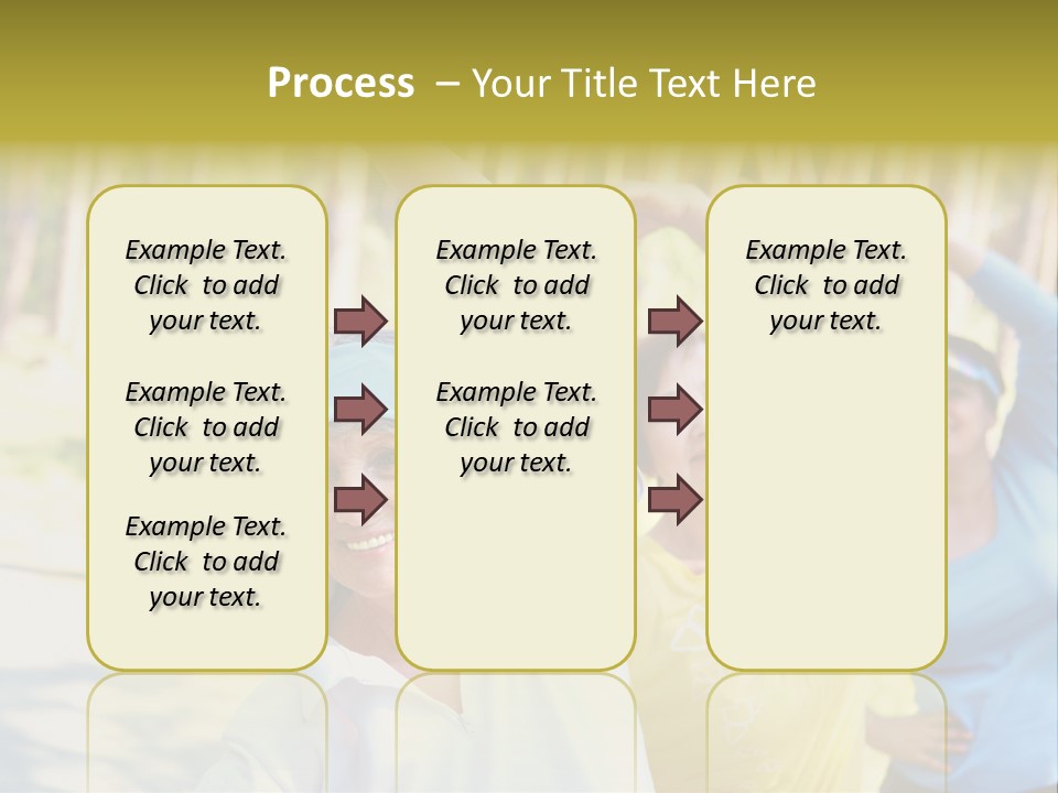 White Energetic People PowerPoint Template