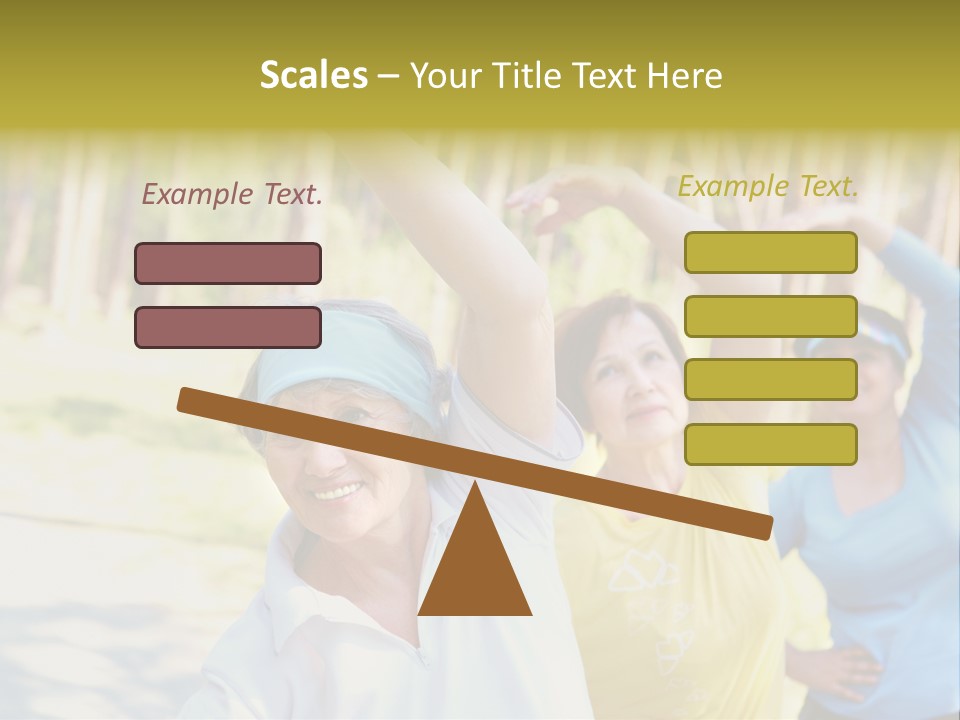 White Energetic People PowerPoint Template