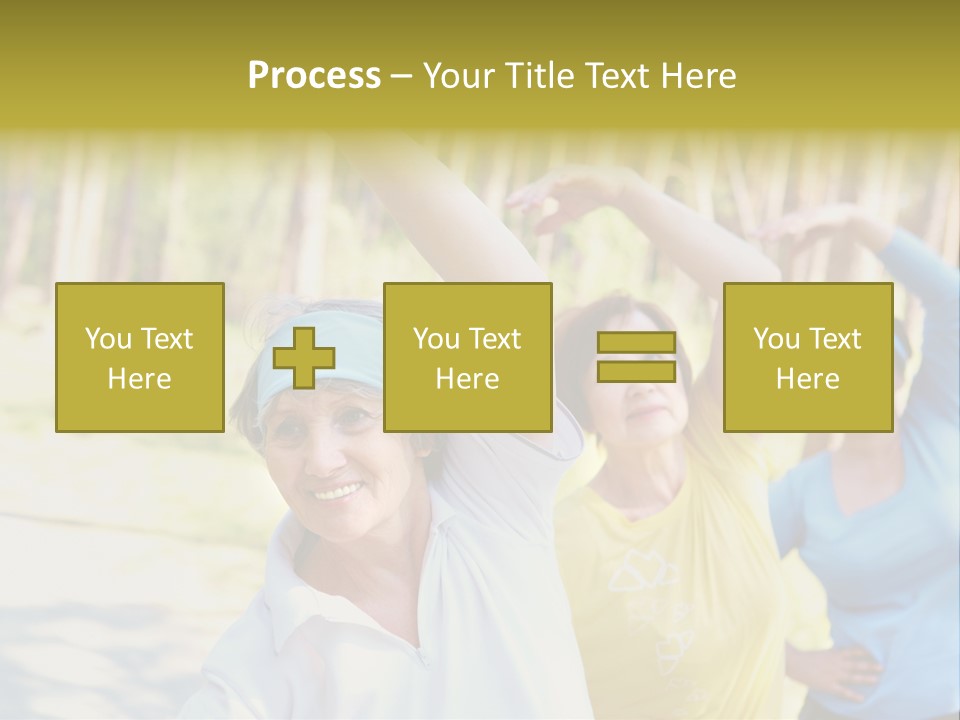 White Energetic People PowerPoint Template