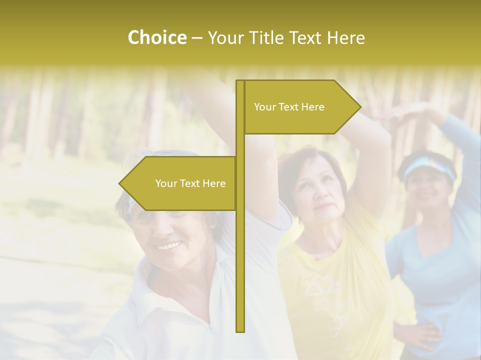 White Energetic People PowerPoint Template