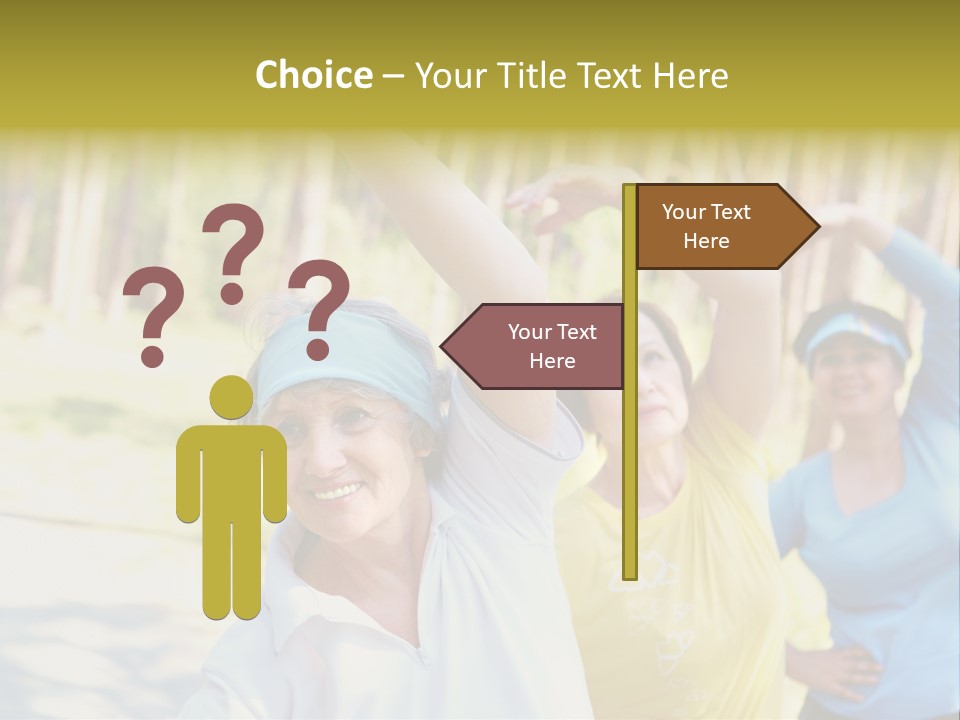 White Energetic People PowerPoint Template