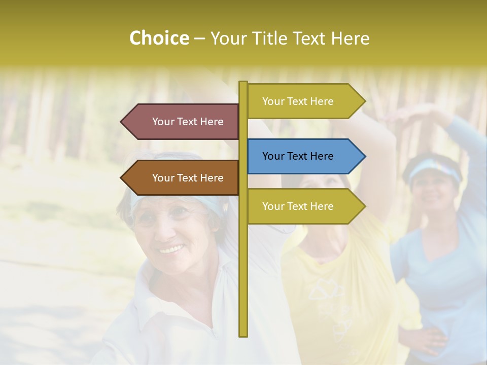 White Energetic People PowerPoint Template