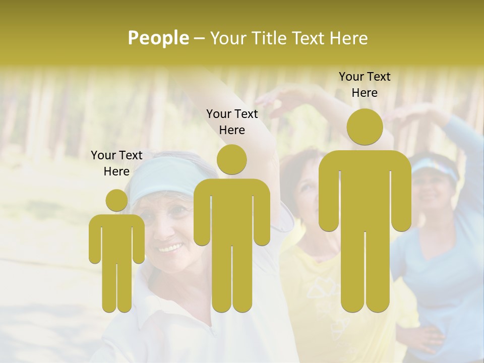 White Energetic People PowerPoint Template