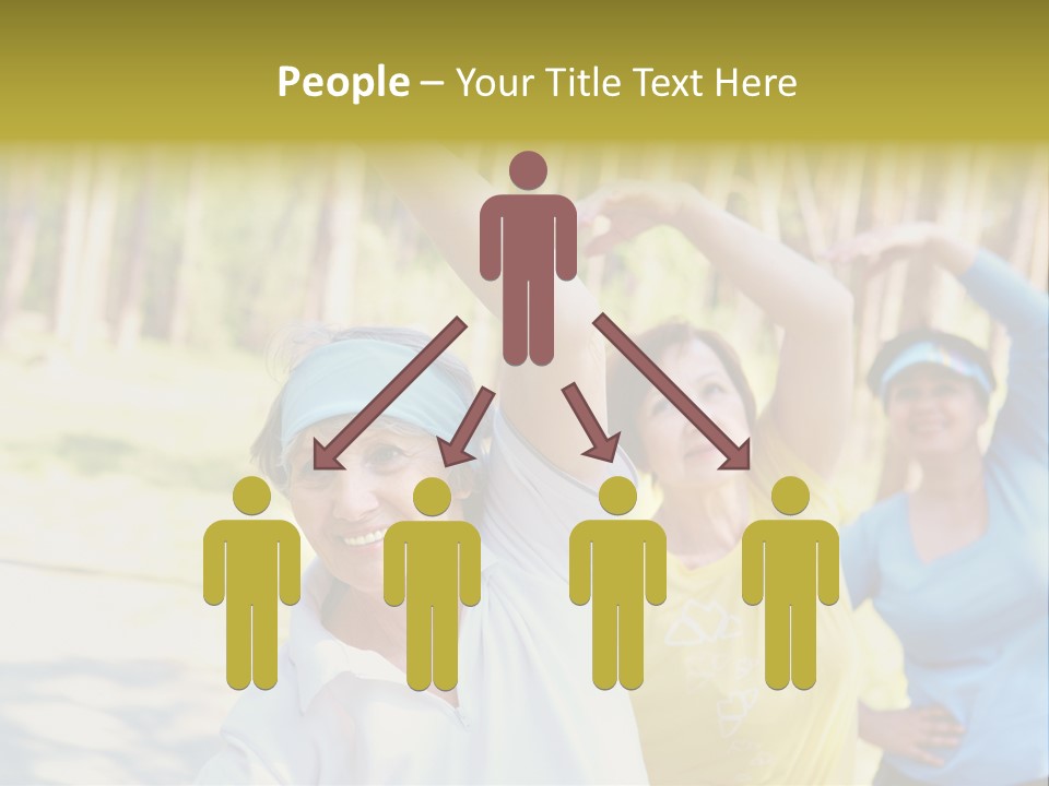 White Energetic People PowerPoint Template