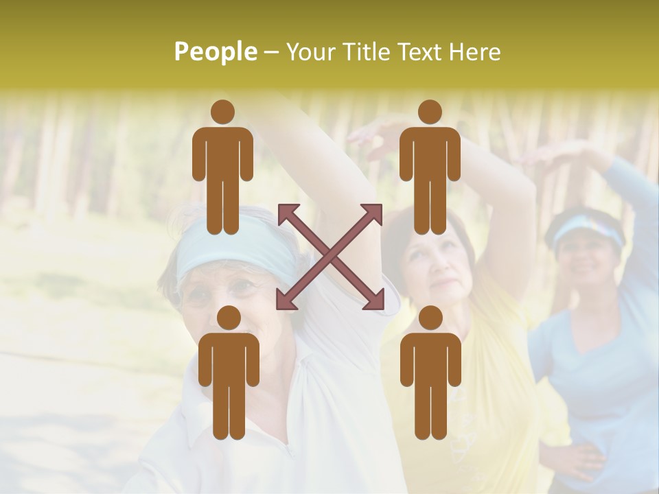 White Energetic People PowerPoint Template