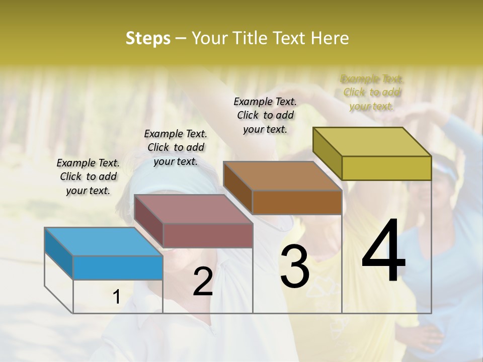 White Energetic People PowerPoint Template