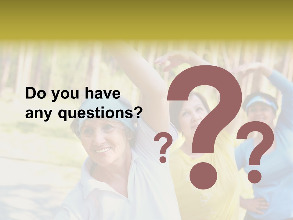 White Energetic People PowerPoint Template