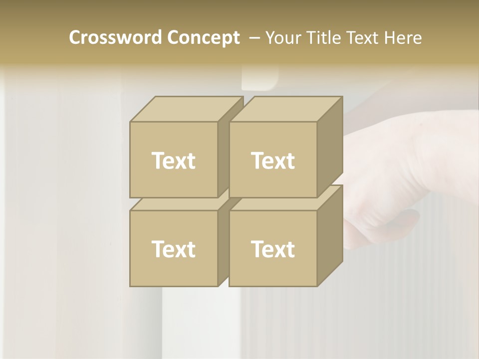 A Person Opening A Door With A Wrench PowerPoint Template