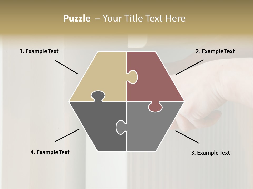 A Person Opening A Door With A Wrench PowerPoint Template