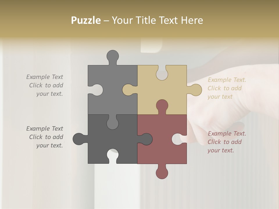 A Person Opening A Door With A Wrench PowerPoint Template