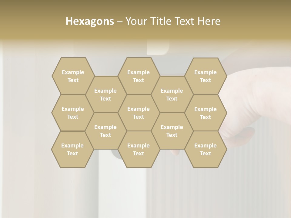 A Person Opening A Door With A Wrench PowerPoint Template