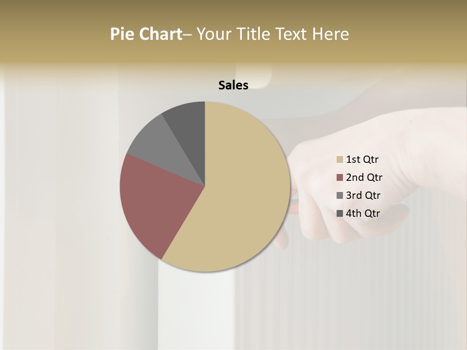 A Person Opening A Door With A Wrench PowerPoint Template