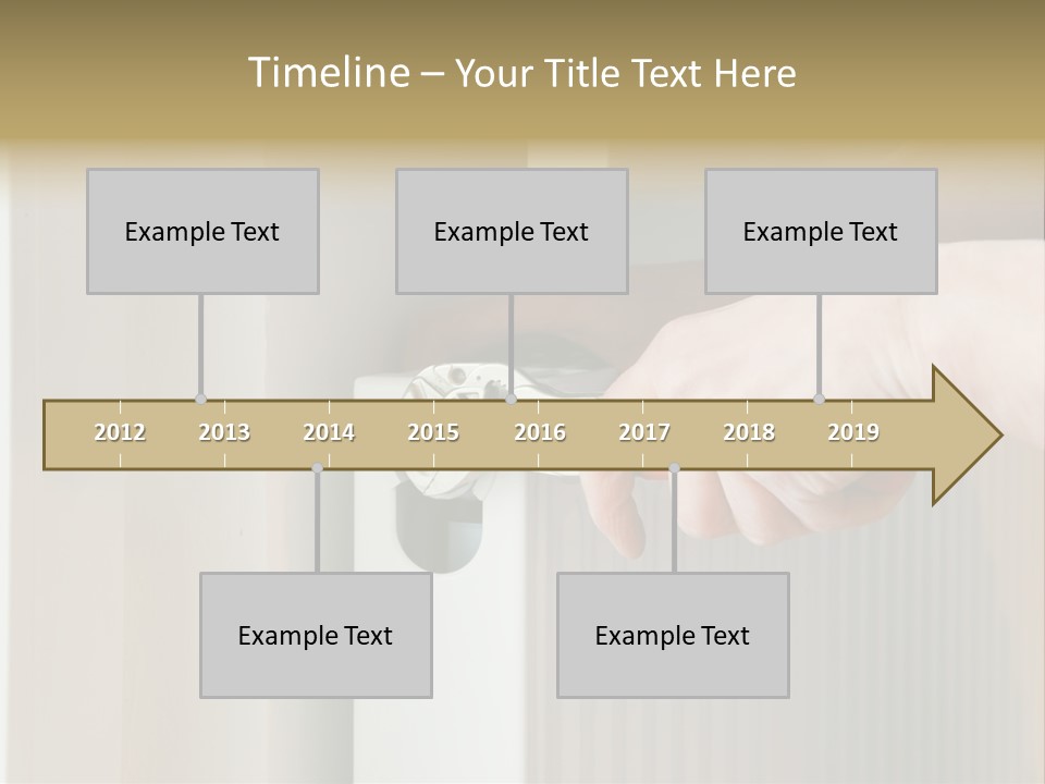 A Person Opening A Door With A Wrench PowerPoint Template
