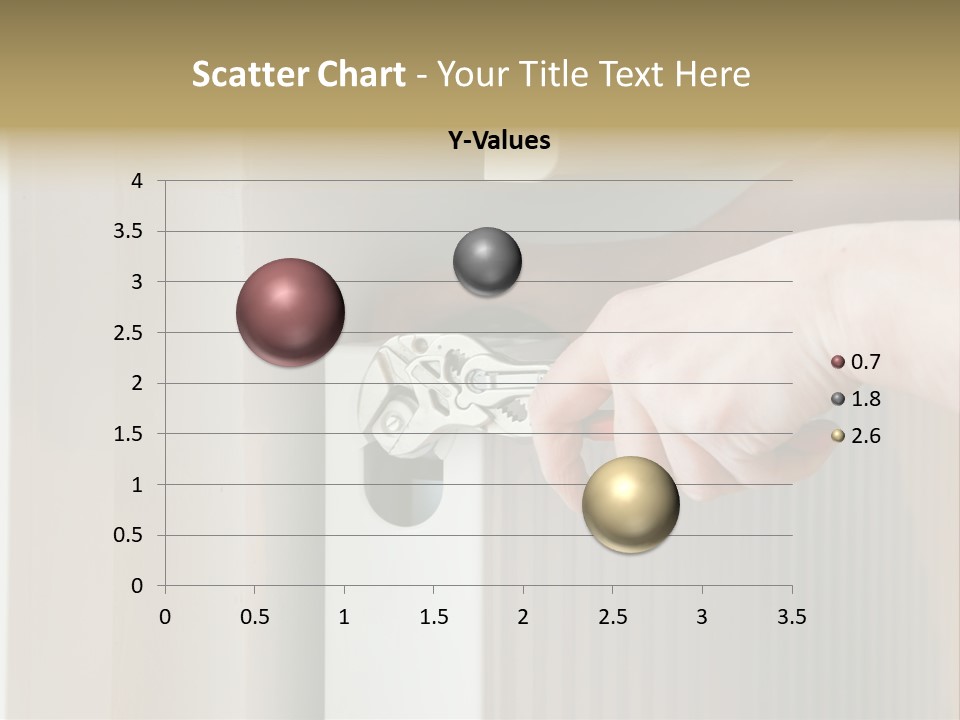 A Person Opening A Door With A Wrench PowerPoint Template