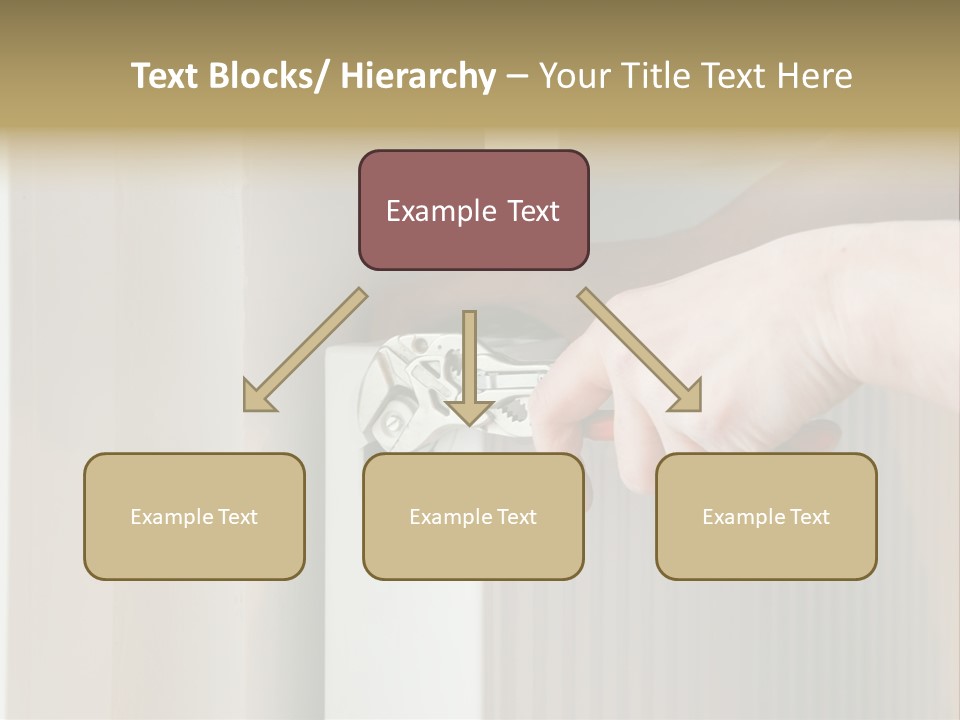 A Person Opening A Door With A Wrench PowerPoint Template