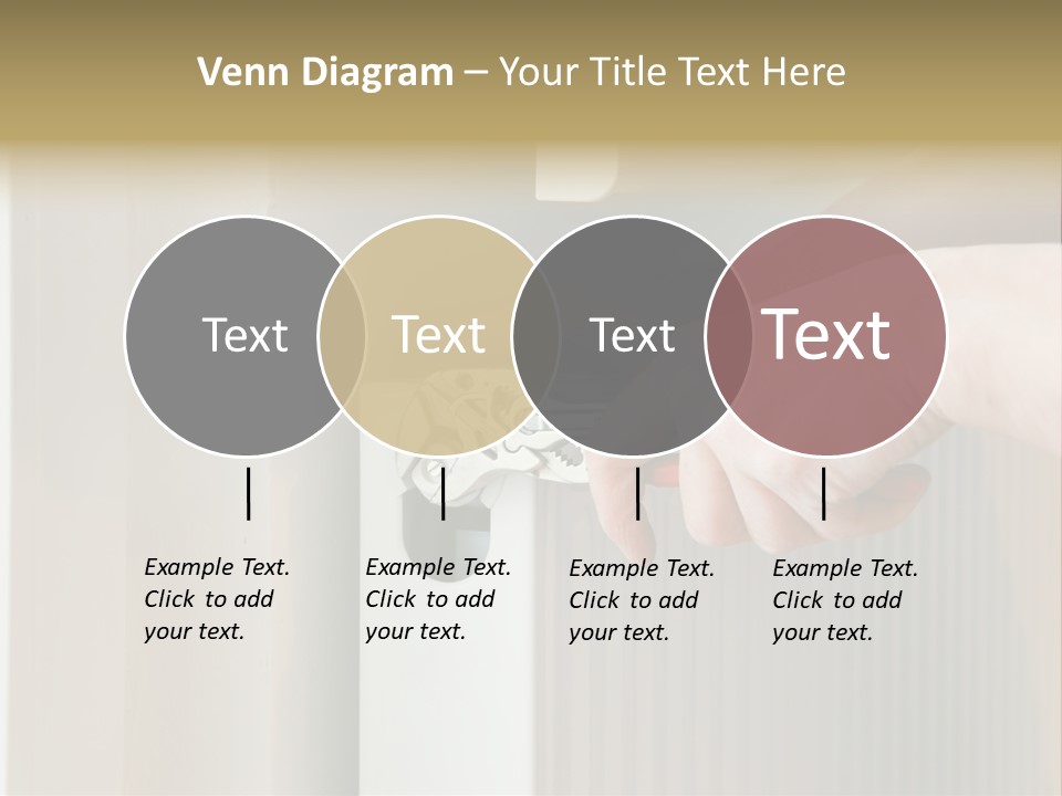 A Person Opening A Door With A Wrench PowerPoint Template