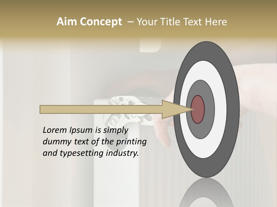 A Person Opening A Door With A Wrench PowerPoint Template
