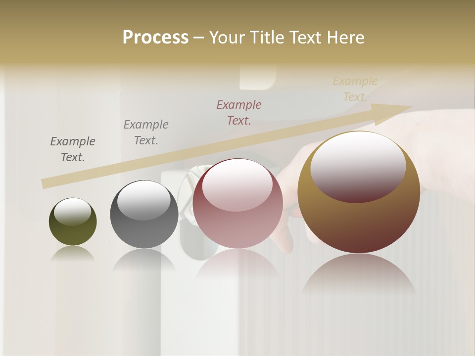 A Person Opening A Door With A Wrench PowerPoint Template