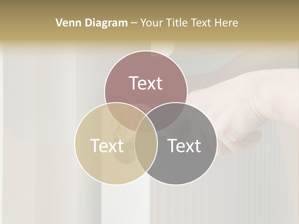 A Person Opening A Door With A Wrench PowerPoint Template